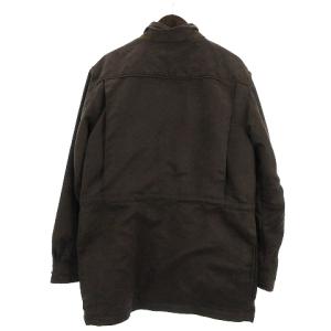 Brooks Brothers BERETTA フィールドジャケット フェイクスエード 無地 ダークブラウン 焦げ茶 S SM0