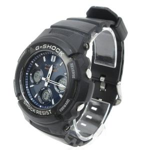 CASIO G-SHOCK 腕時計 マルチバンド6 タフソーラー AWG-M100SB アナデジ ブラック