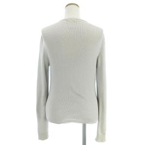 CHANEL 99C クルーズコレクション ヴィンテージ カーディガン 長袖 無地 コットン ライトグレー 38  SM0