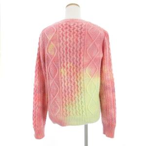 POLO RALPH LAUREN ニット セーター ケーブル 長袖 丸首 クルーネック グラデーション ピンク