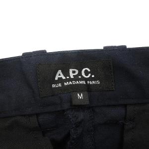 A.P.C. パンツ コットン 無地 ジッパーフライ 24204-1-55111 ネイビー M