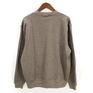 NUMBER (N)INE スウェット プルオーバー 裏毛 フロッキープリント ロゴ 810523015 茶 ブラウン系 2 SM0