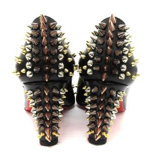 Christian Louboutin スパイク パンプス スタッズ レザー 34 ブラック