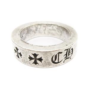 CHROME HEARTS スペーサーリング 6mm ロゴ クロス シルバー925 9号