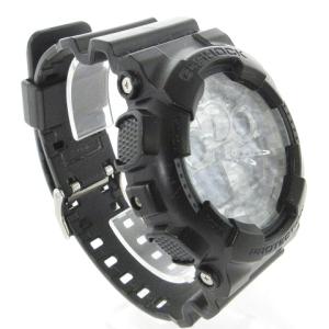 CASIO G-SHOCK 腕時計 アナデジ クオーツ 文字盤 カモフラ 迷彩柄 GA-100CF-1AJF 黒 ブラック ウォッチ SM0