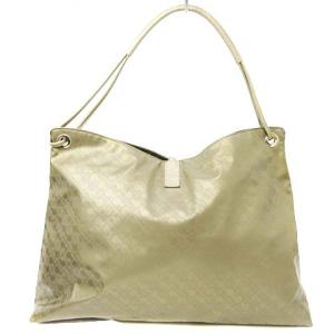 GHERARDINI バッグ セミショルダー 肩掛け PVC 総柄 ベージュ