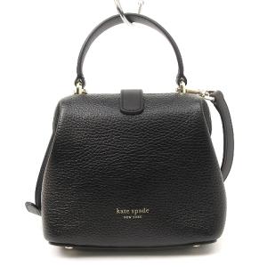 kate spade new york 美品 レメディ ショルダーバッグ ハンド 2WAY クロスボディ レザー PXRUB104 黒 ブラック 鞄 SM0