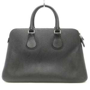 BALLY 2WAYバッグ ハンド ショルダー レザー ロゴ ワンポイント 黒