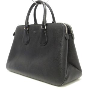 BALLY 2WAYバッグ ハンド ショルダー レザー ロゴ ワンポイント 黒