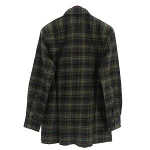 BOTTEGA VENETA カジュアルシャツ 長袖 チェック コットン カーキ 38