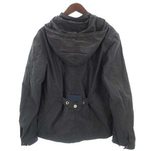 EMPORIO ARMANI ジャケット フード付き コットン チャコールグレー 48 SM0