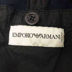 EMPORIO ARMANI ジャケット フード付き コットン チャコールグレー 48 SM0