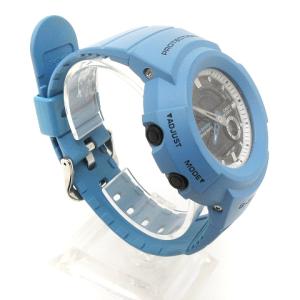 CASIO G-SHOCK 腕時計 デジタル アナログ クオーツ ロゴ AW-582E ブルー