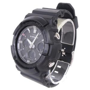 CASIO G-SHOCK 腕時計 電波 ソーラー ビッグケース アナデジ GAW-100B 黒 ブラック ウォッチ SM0