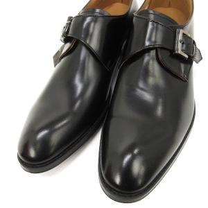 REGAL モンクストラップシューズ ビジネス プレーントゥ レザー 813R 黒 ブラック 25b SM