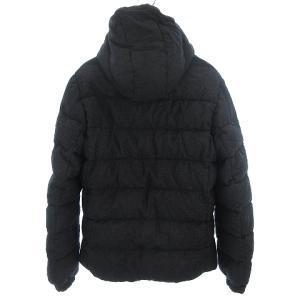 TATRAS ダウンジャケット フード付き ウール カシミヤ混 ジッパーフライ グレンチェック グレー 4 SM0