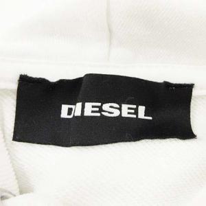 DIESEL S-GIR-HOOD-DIVISION パーカー フーディ プルオーバー ロゴ ホワイト