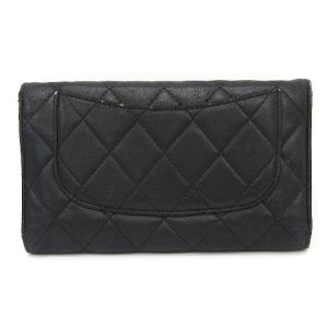 CHANEL マトラッセ 長財布 二つ折り キルティング ココマーク 黒