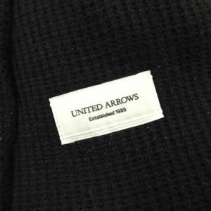 UNITED ARROWS 1122-199-4490 テーラードジャケット 長袖 ニット ウール フロント2B 無地 紺 ネイビー M SM0