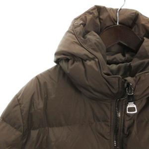 TATRAS CONGO ダウンジャケット フード ナイロン ロゴ ワッペン MTK20A4199 茶 ブラウン 4 SM0