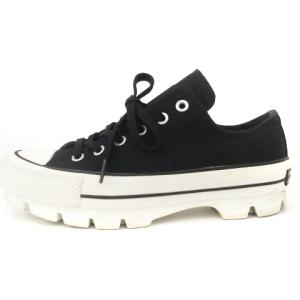 CONVERSE オールスター 100 チャンク チャックテイラー スニーカー ローカット 厚底 1SC726 黒 ブラック 25 靴 SM0