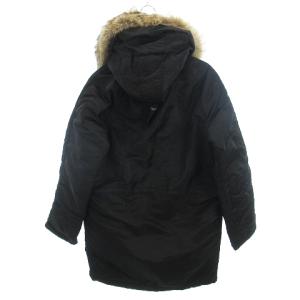 SPIEWAK N-3B フライトジャケット フード リアルファー ナイロン 無地 比翼 ミリタリー ブラック