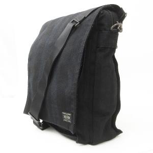 PORTER 70th Anniversaryモデル タンゴ ブラック TANGO BLACK ショルダーバッグ フラップ ストライプ 黒