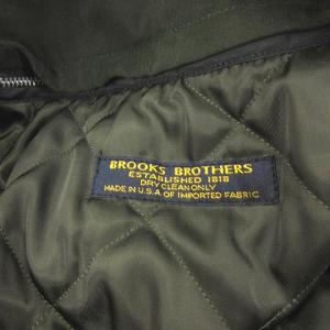 Brooks Brothers 美品 モールスキンコート トレンチ 長袖 ラグランスリーブ ライナー付き ベルト付き USA製 無地 カーキ 46R アウター
