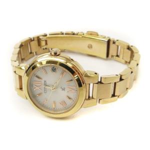 CITIZEN クロスシー Xc 腕時計 電波 ソーラー アナログ デイト ゴールドカラー ウォッチ SM0