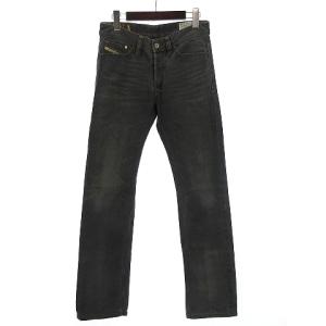 CO VIKER レギュラーストレート デニムパンツ ジーンズ コットン ボタンフライ 黒 ブラック W27 L32 SM0