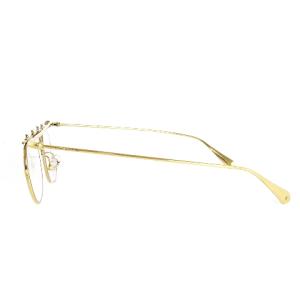 LOUIS VUITTON LV エアライン サングラス メガネフレーム オーバル Z1289E ゴールドカラー