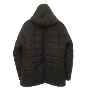 Orobianco 美品 キルティングジャケット フード付き 無地 茶 ブラウン M SM0