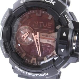 CASIO G-SHOCK 腕時計 アナログ デジタル クオーツ ロータリースイッチ GA-400GB 黒 ブラック ウォッチ SM0