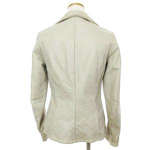 C-DIEM レザージャケット テーラード 革ジャン オフホワイト 白系 1 SM0