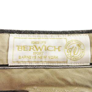 BARNEYS NEW YORK BERWICH SPORT ベルウィッチ スラックス パンツ カーゴ ウール グレー 48 SM0
