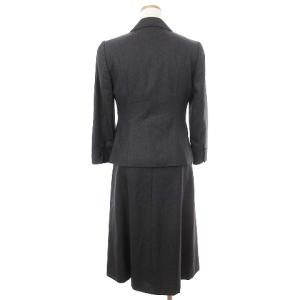 MHL. スーツ セットアップ テーラードジャケット シングル 七分袖 スカート ひざ丈 グレー 1 SM0