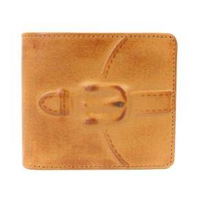 Invisible 2 Fold Wallet Camel 二つ折り 財布 ウォレット 炙り出し レザー 牛革