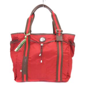 ARINNA 13-C アリンナ トートバッグ レザー リモンタナイロン 赤 レッド 鞄