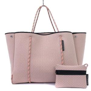 19年製 美品 blush state of escape ESCAPE BAG トートバッグ  パンチング ポーチ付き ネオプレン