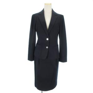 スーツ セットアップ テーラード ジャケット スカート 紺 ネイビー 4
