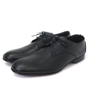 ドレスシューズ H刺繍 レザー 42 黒