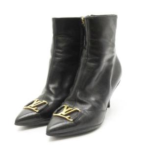 LVロゴショートブーツ M34 ブラック