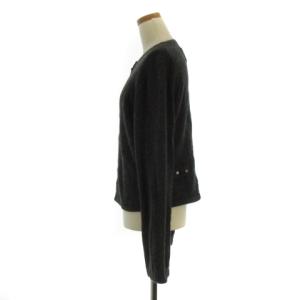 agnes b. 18AW プレッション カーディガン ニット セーター ビジュー カシミヤ