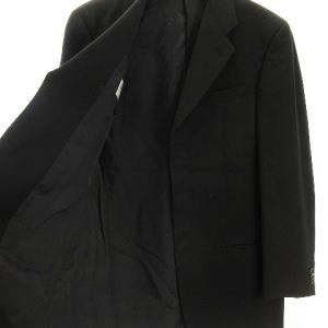 ARMANI COLLEZIONI シャドーストライプテーラードジャケット 48 ブラック