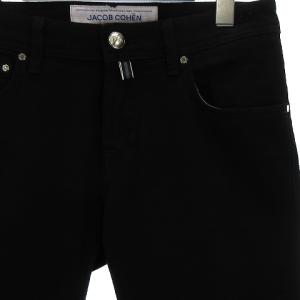 JACOB COHEN ブラック デニム パンツ ストレッチ スリム  29