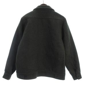 HOUSTON メルトンワークジャケット L グリーン