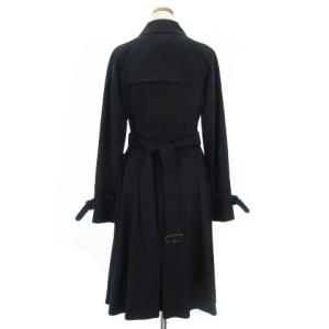 Aquascutum CERRUTI セルッティ トレンチコート ベルト付き ネイビー