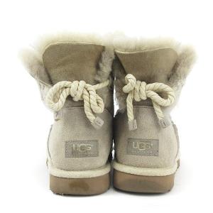 UGG australia SELENE セリーヌ ムートン ブーツ ロープ風 リボン 1006493 グレージュ US8 靴