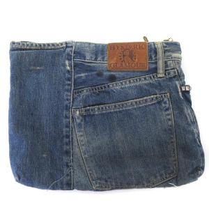 HYSTERIC GLAMOUR DENIM REMAKE デニムリメイク ポーチ クラッチ ガールプリント スタッズ