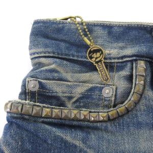 HYSTERIC GLAMOUR DENIM REMAKE デニムリメイク ポーチ クラッチ ガールプリント スタッズ